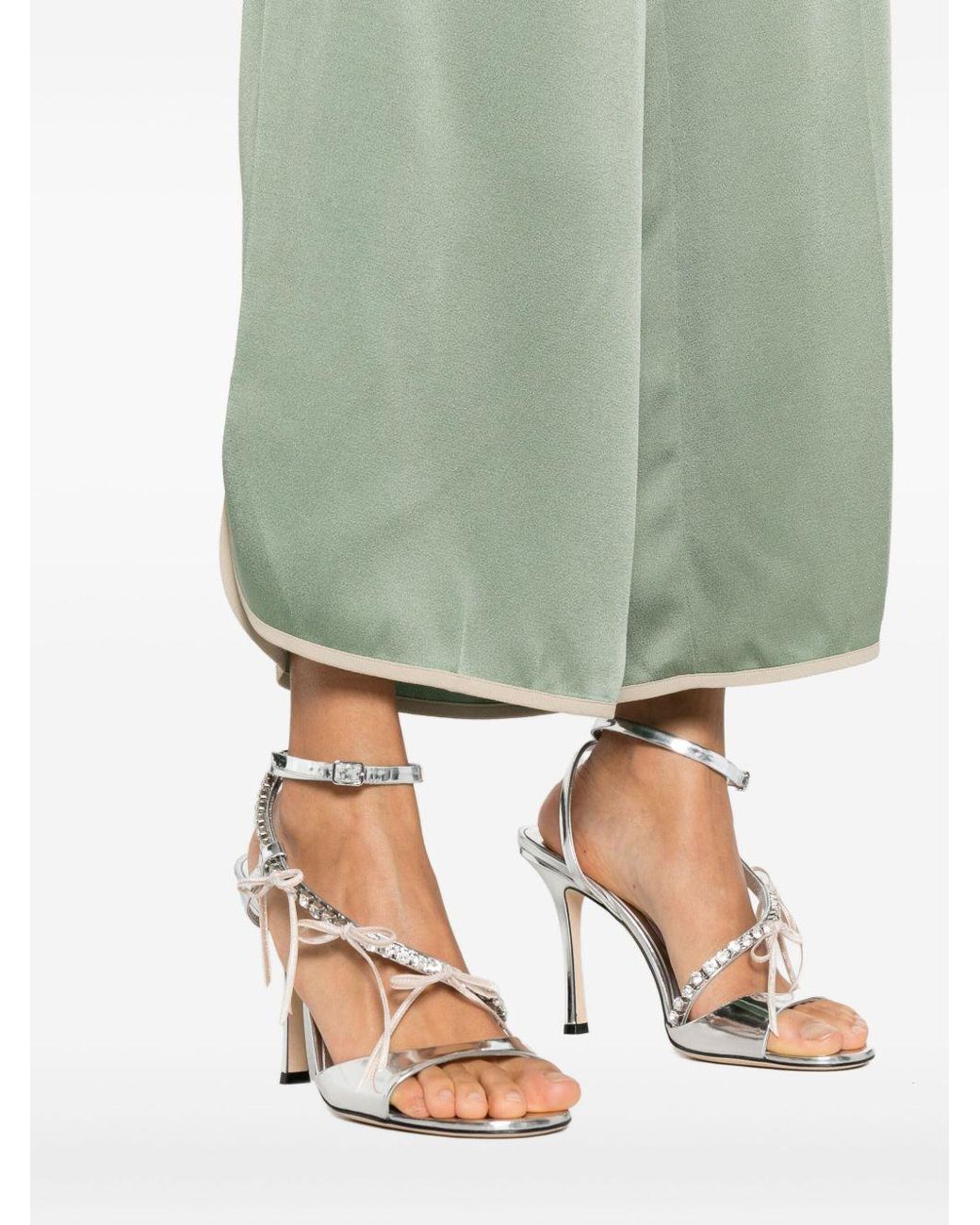 Forte_forte Green Cropped Trousers