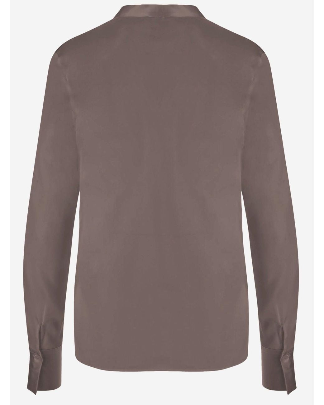 F.it Brown Shirt Stretch Silk