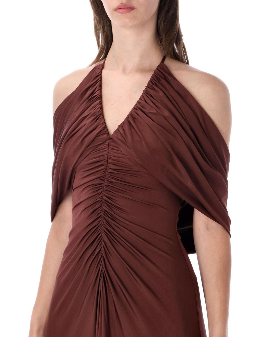 Self-Portrait Red Sensual Elegance Midi Dress