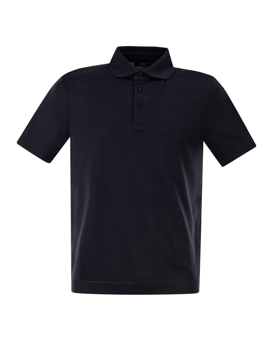Polo De Jersey De Algodón Herno de hombre de color Blue