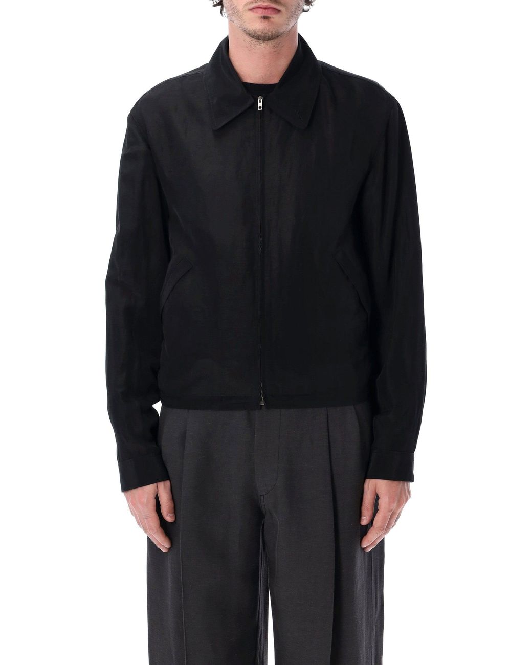 Lemaire Black Short Blouson for men