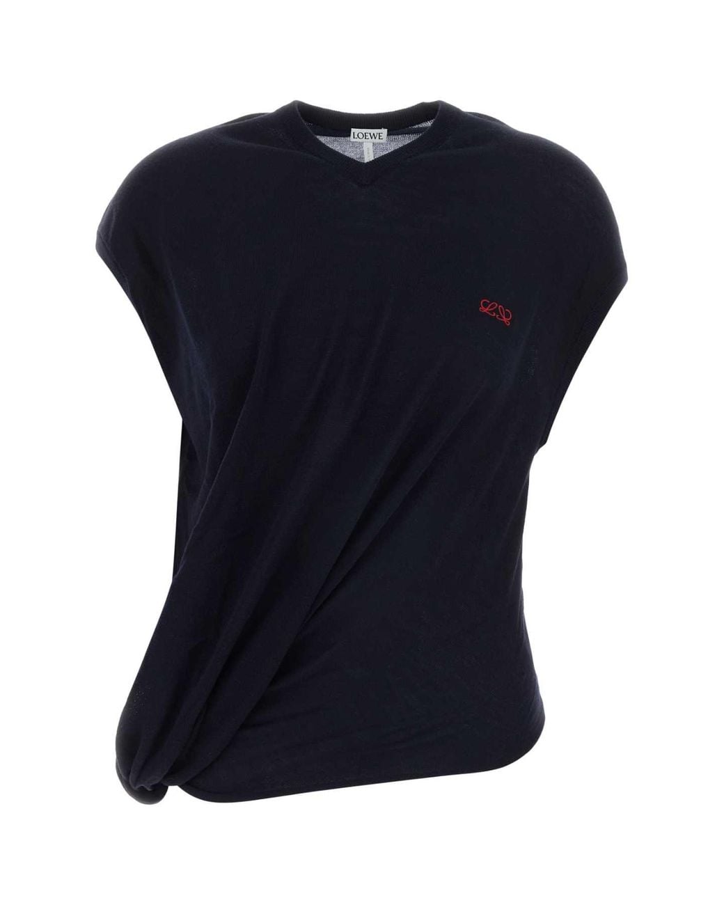 Loewe Blue Draped Sweater
