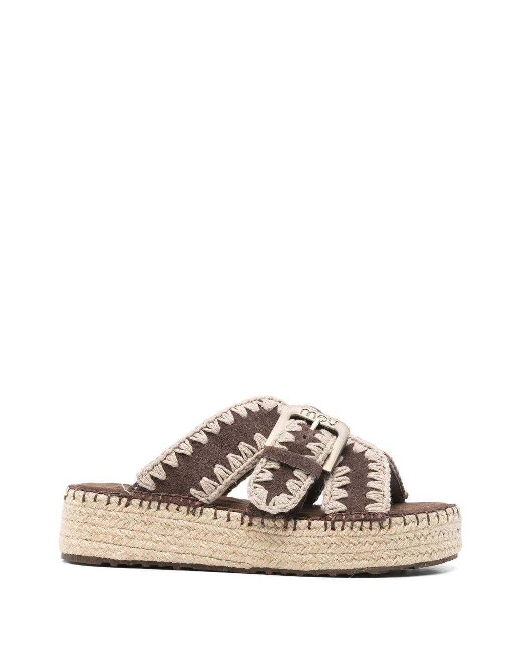 Mou Jute Platformsandalen in het White