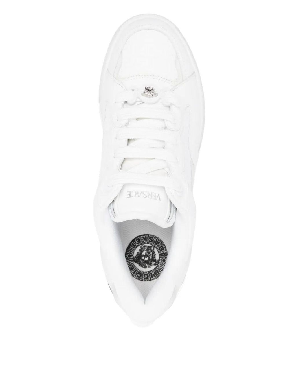Biggie Basket Zapatillas De Piel Con Adornos Versace de hombre de color Black