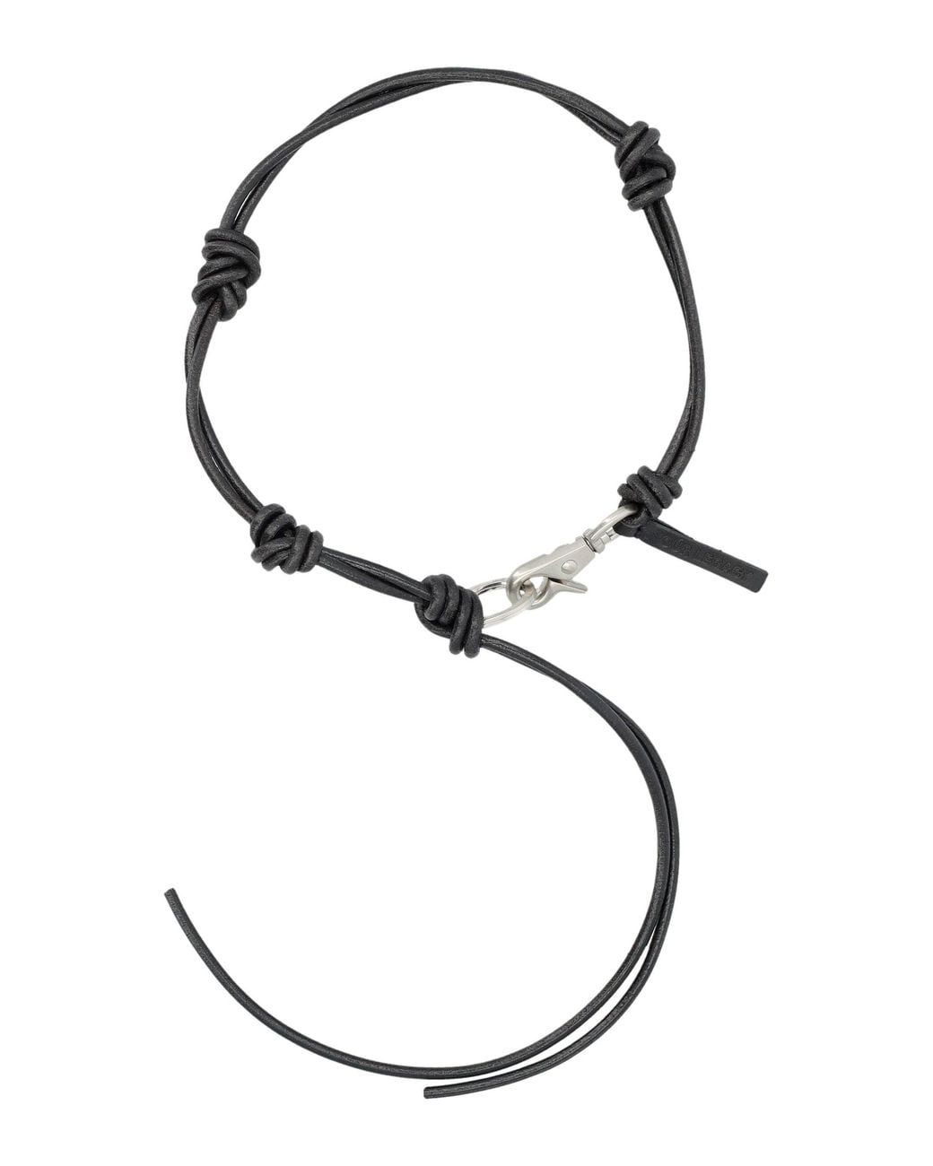 Our Legacy Metallic Udon Ladon Leather Necklace