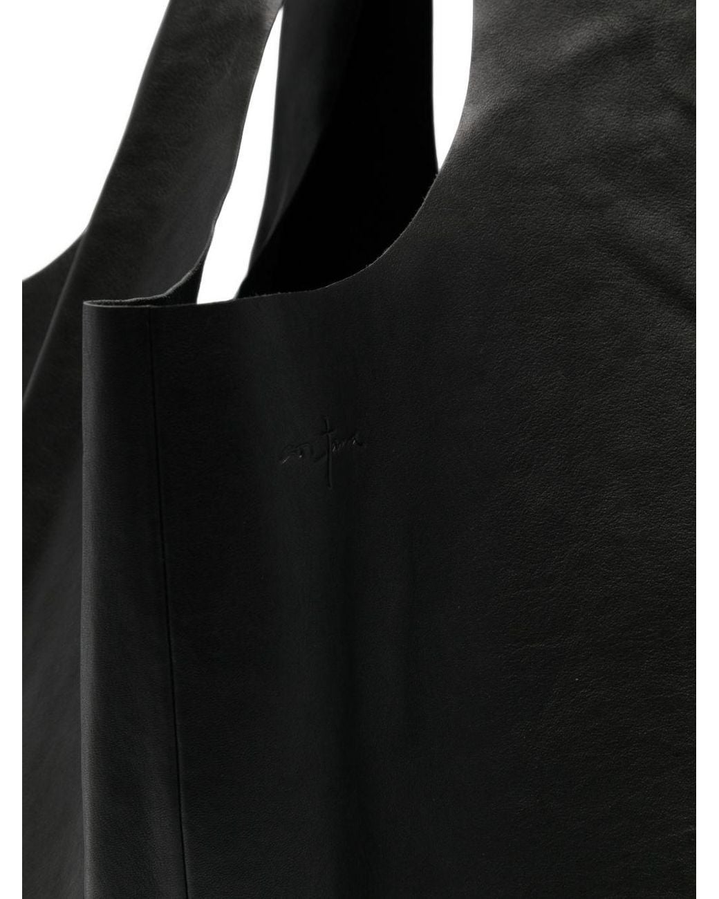 Cortana Black U Xl Leather Tote Bag