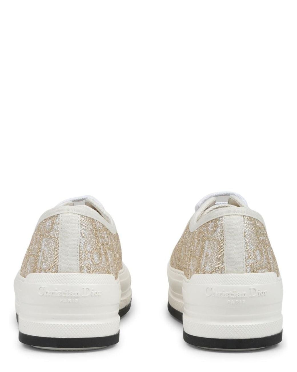 Dior White Dior Sneaker Con Motivo Logo