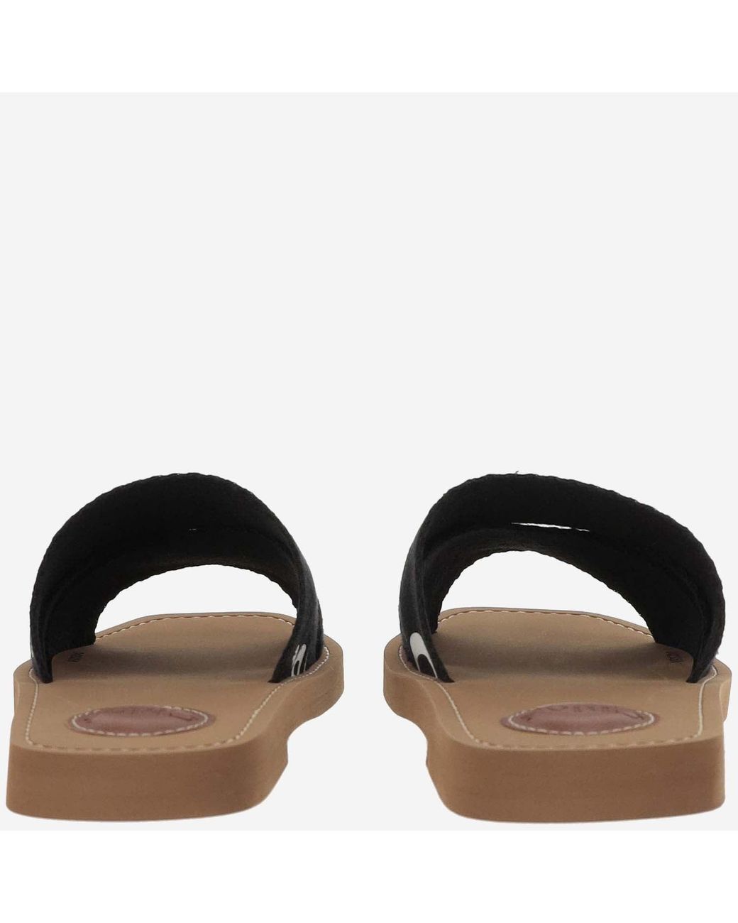 Chloé Black Woody Flat Sandals