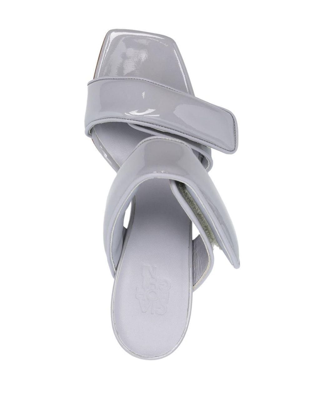 Gia Borghini Gray Two Strap Sandals