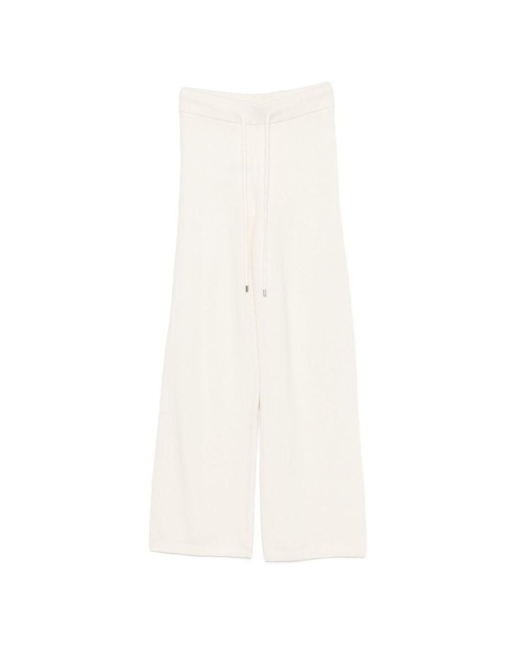 ERMANNO FIRENZE White Woot Trousers