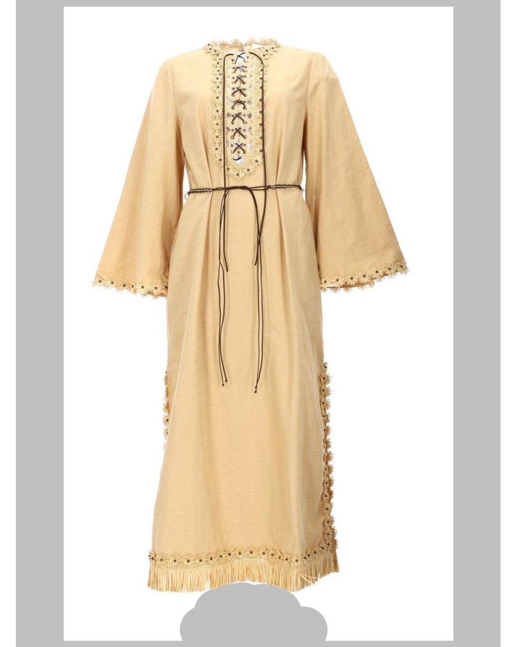 Zimmermann Natural 100% Cotton Mini Dress