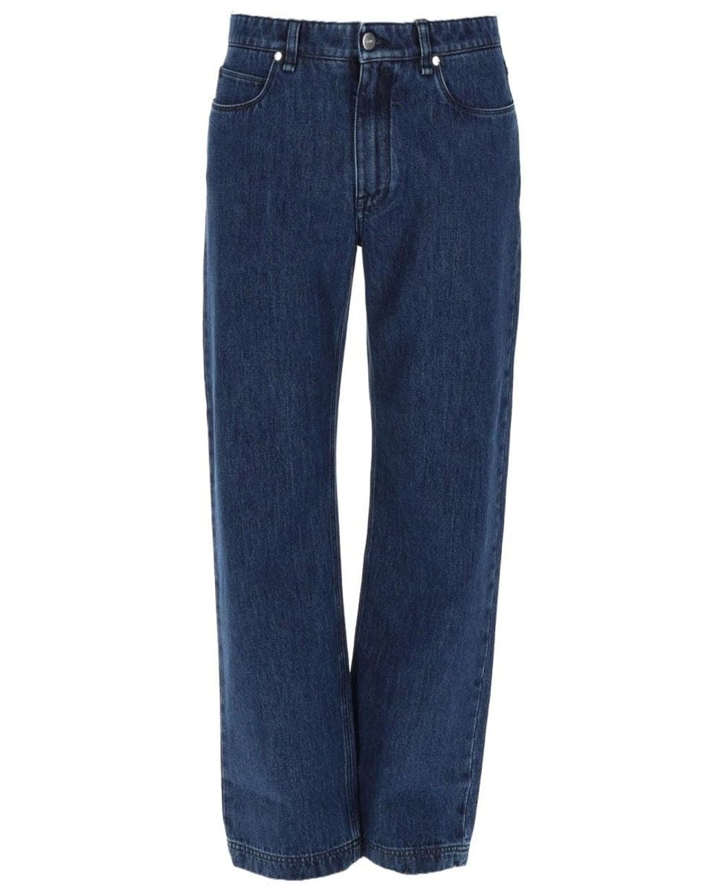 Fendi Blue Regular Fit Jeans Cotton for men