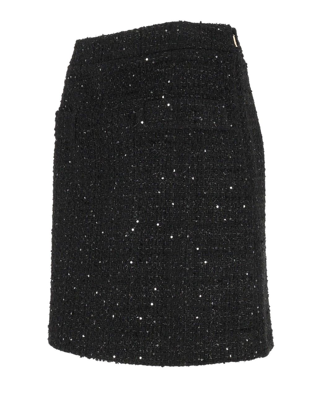 Fay Black Short Flared Mini Skirt