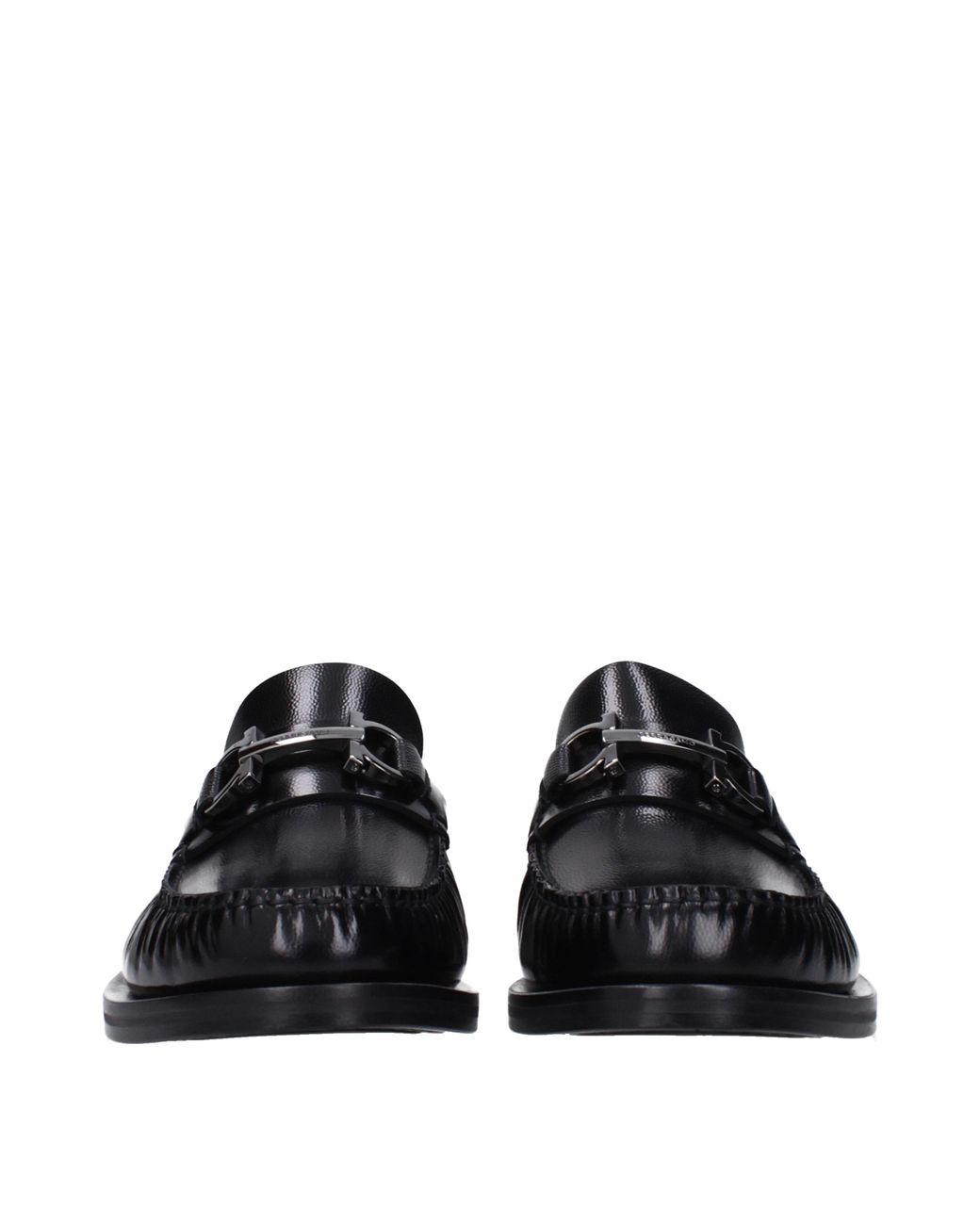 Ferragamo Black Mocassini Fort Uomo Pelle Nero