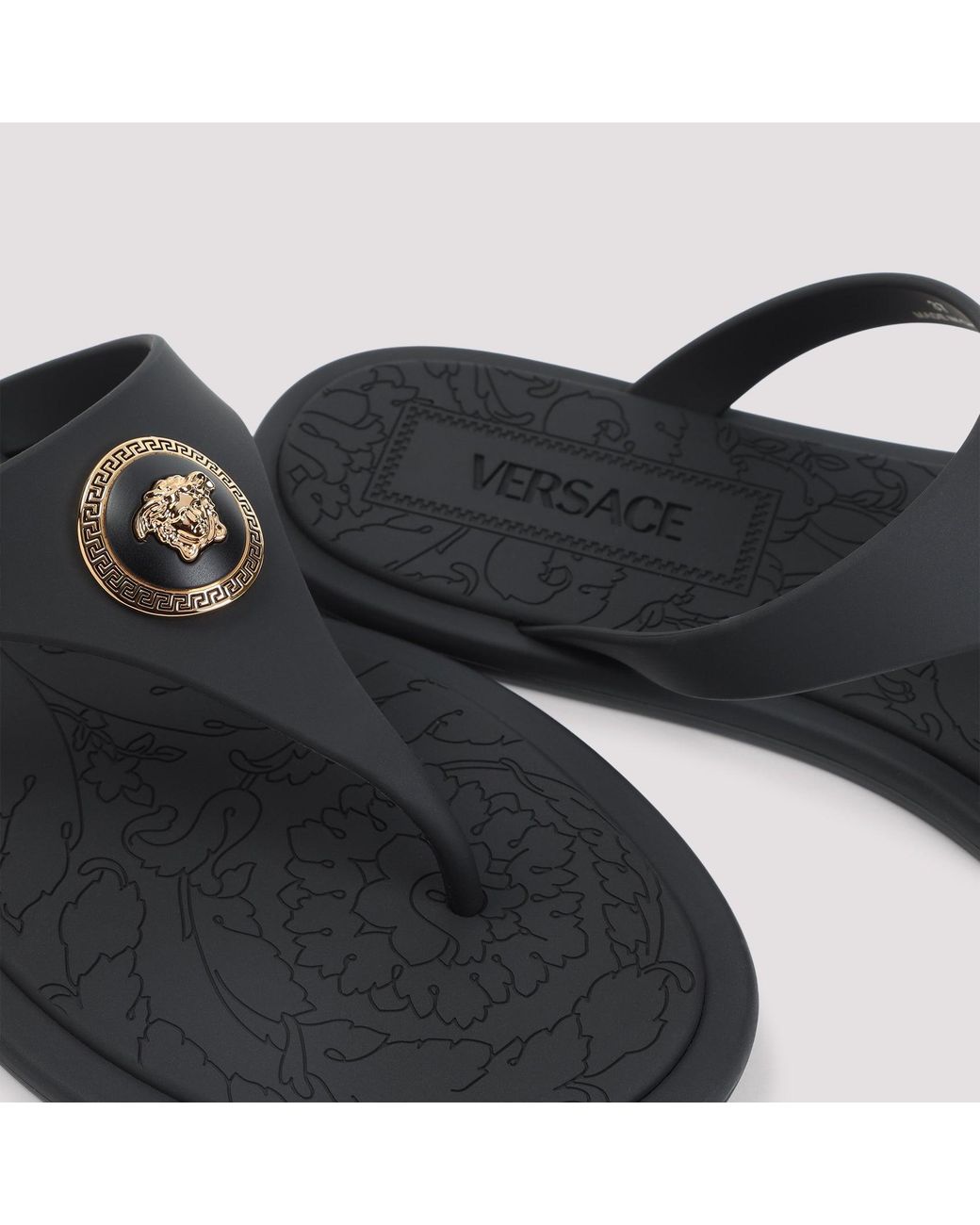 Versace Gomma Slides in het Brown