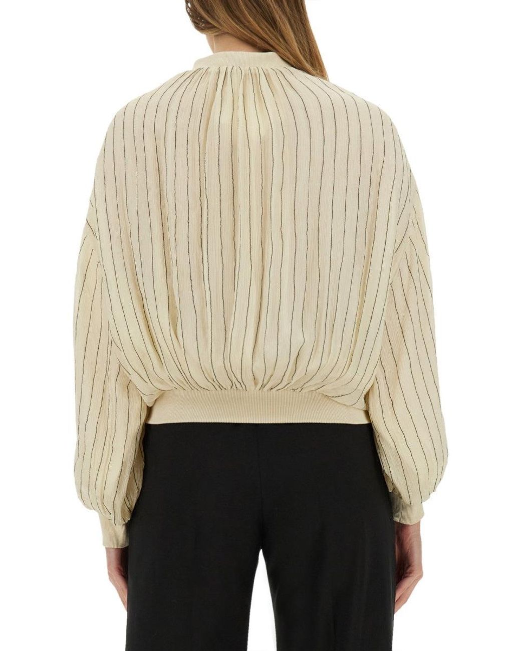 Alysi Natural Silk Bomber Jacket
