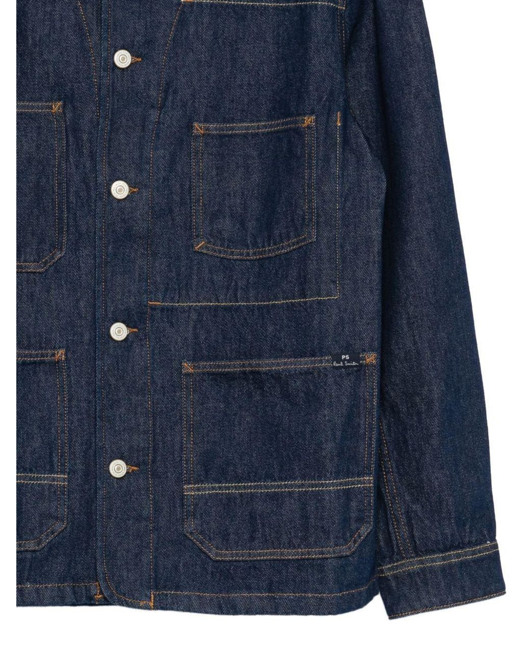 Paul Smith Blue Cotton Jacket