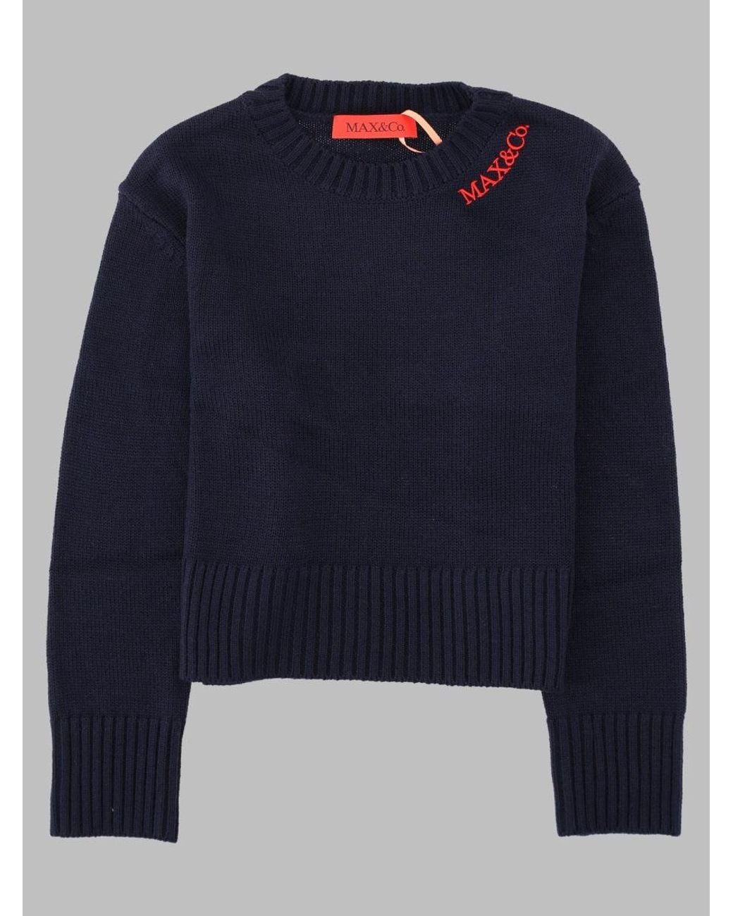 MAX&Co. Blue Kids Wool-Acrylic Sweatshirt