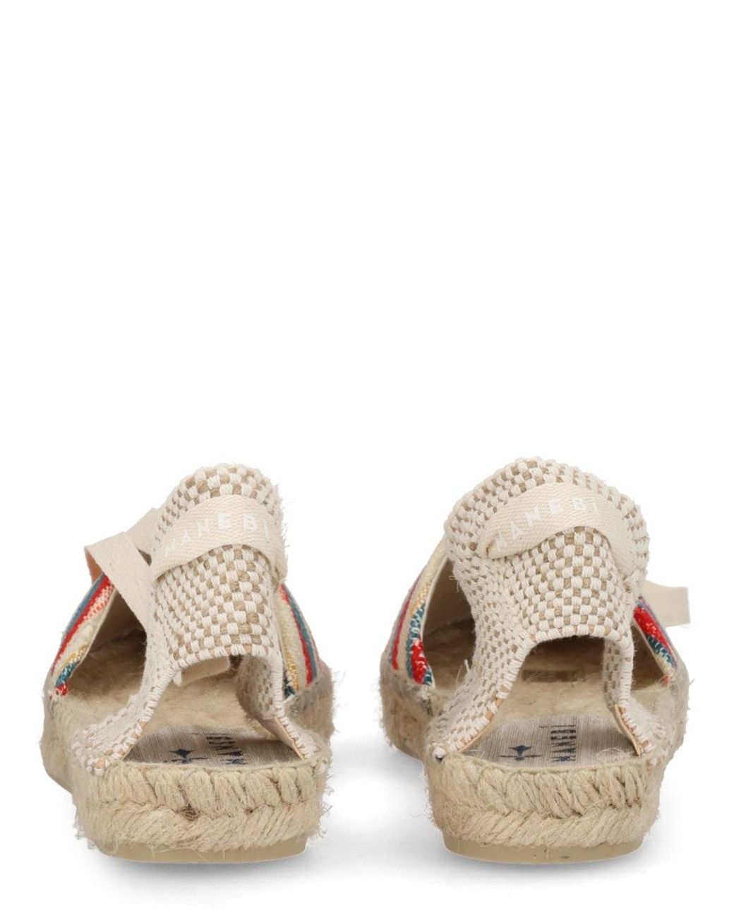 Manebí Pink Multicolour Cotton Flat