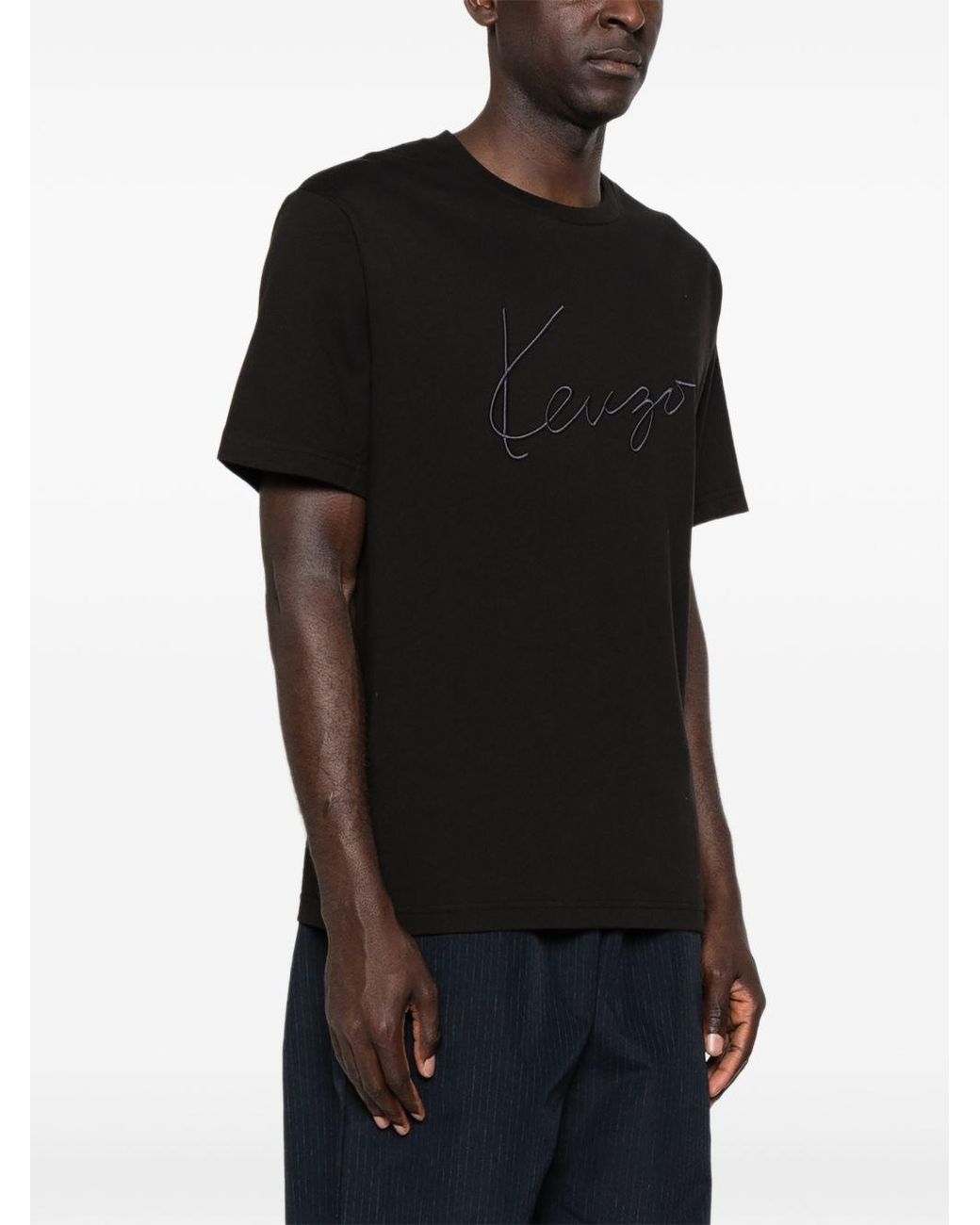 KENZO Black Gots Cotton T Shirt