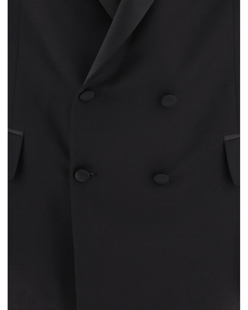 Bode Double Breasted Tuxedo Blazer in Black für Herren