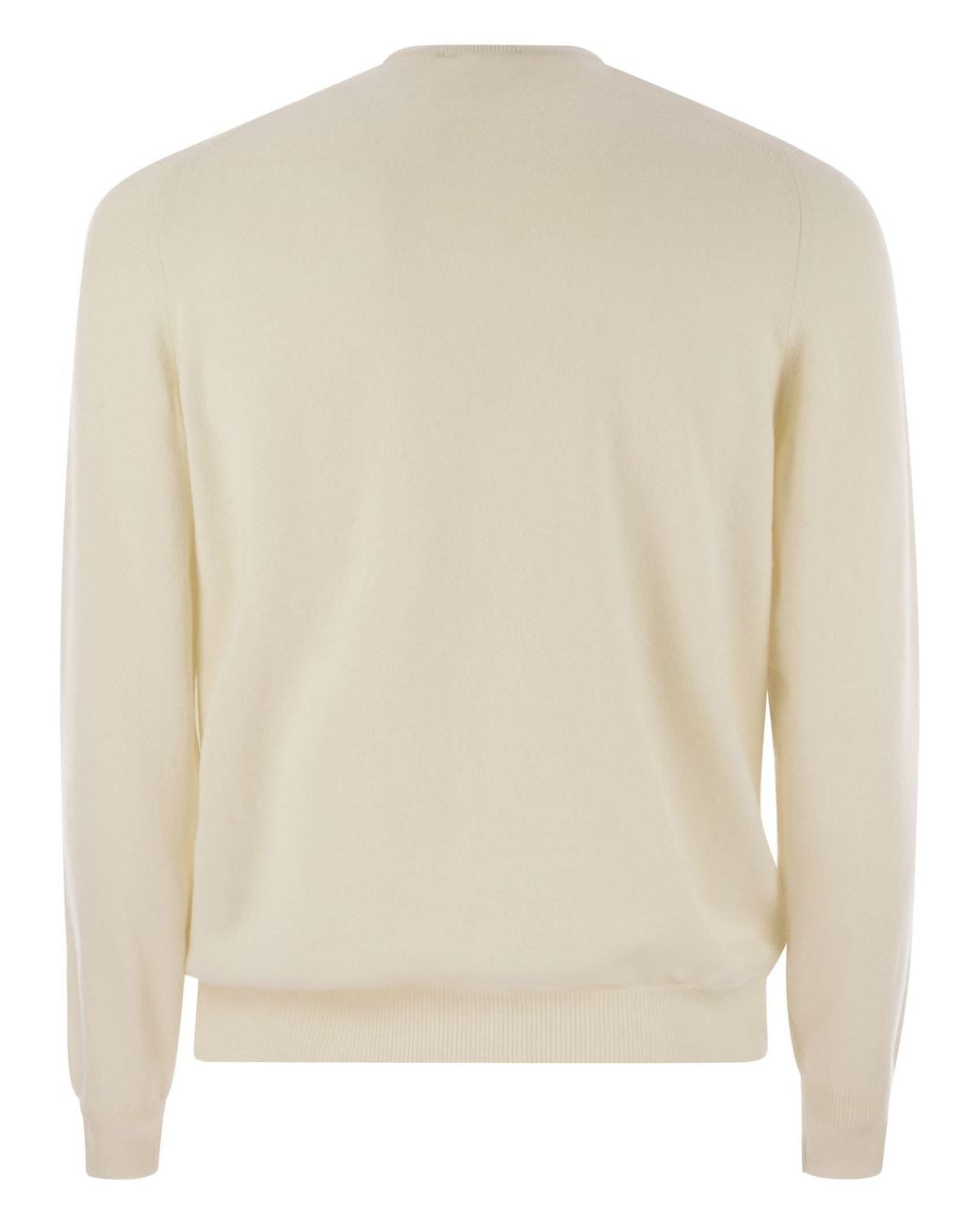 Fedeli Natural Argentina Baby Cashmere Crew Neck Sweater for men