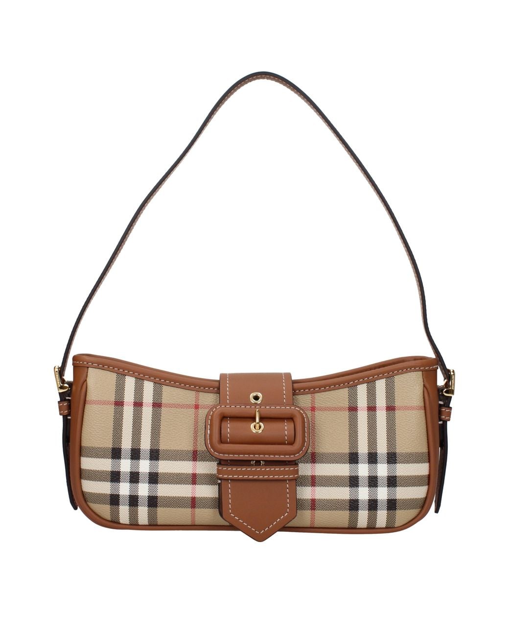 Burberry Brown Shoulder Bags Fabric