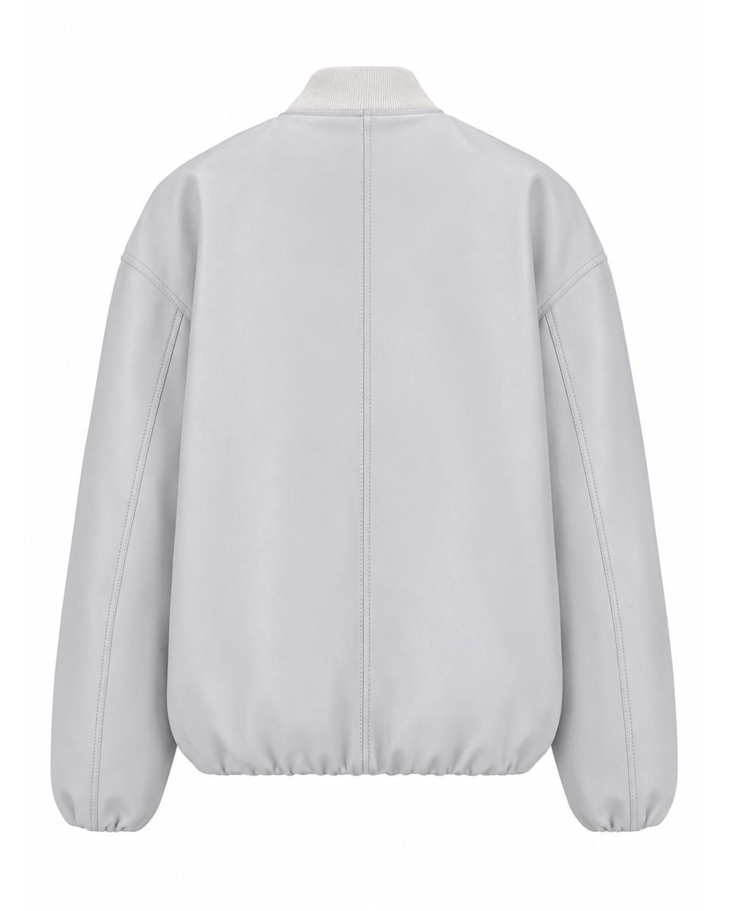 LA ROSE Gray Bomber Nappa Bianco