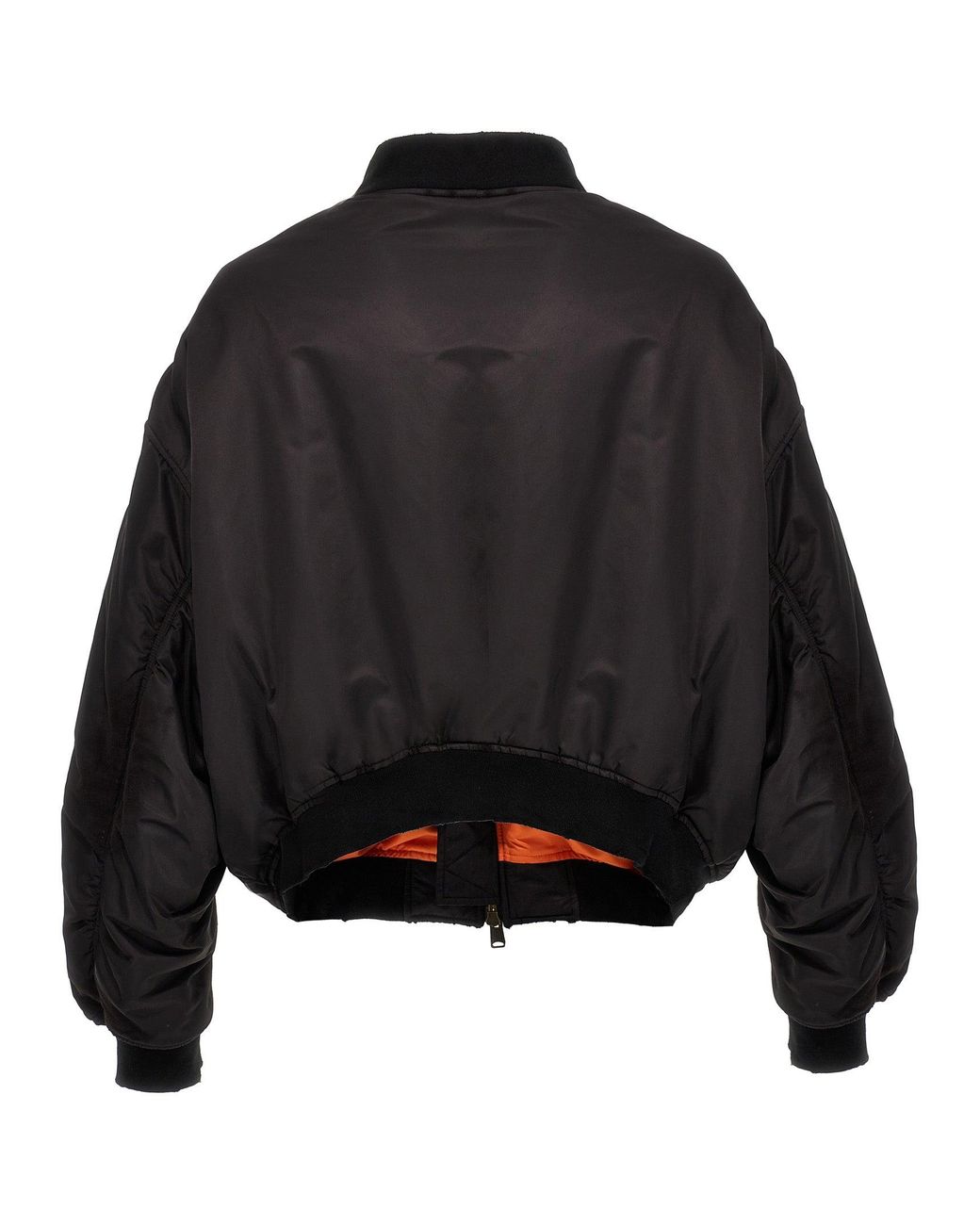 Balenciaga 'Off Shoulder' Bomber Jacket in Black | Lyst