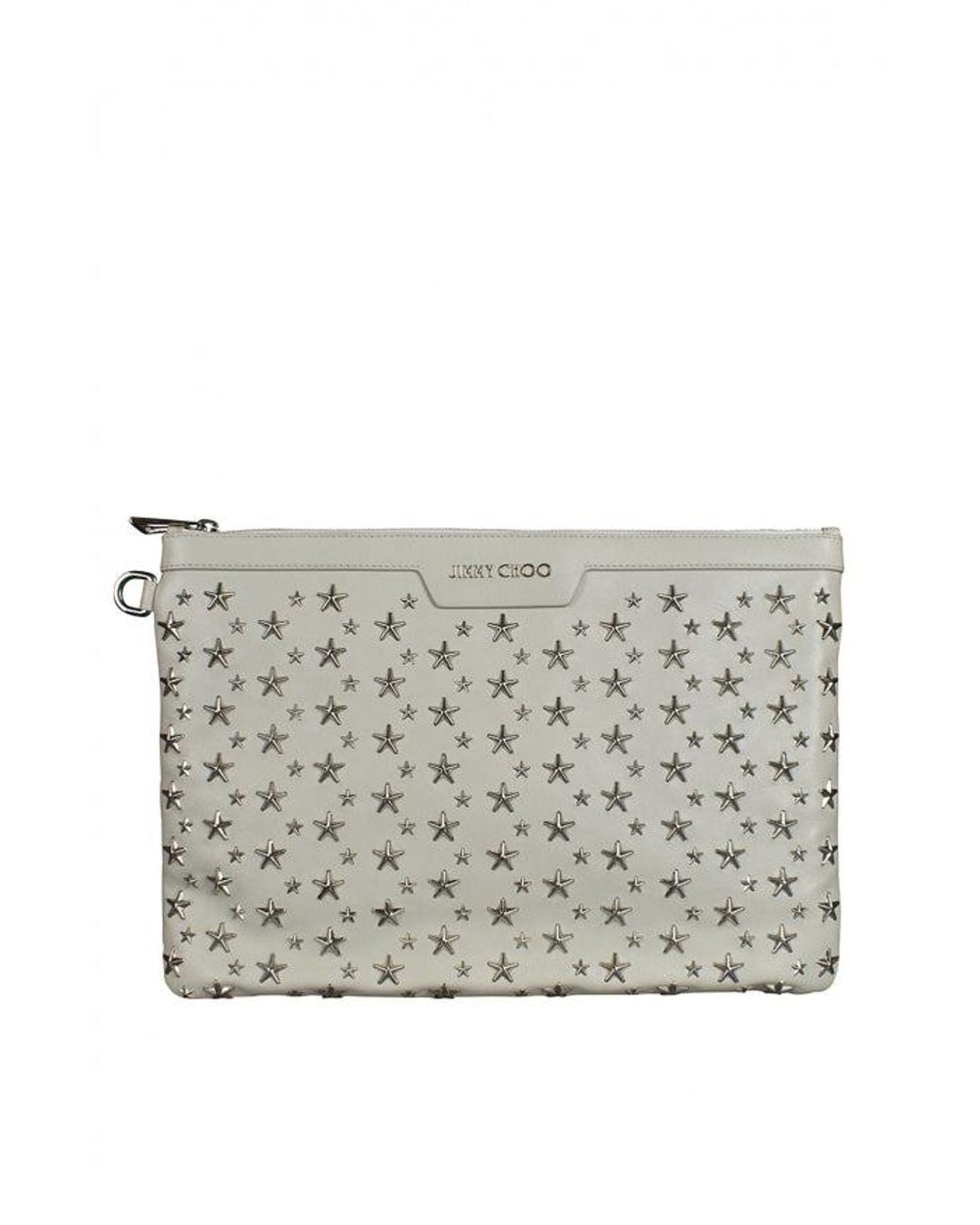 Jimmy Choo Gray Derek Clutch Bag