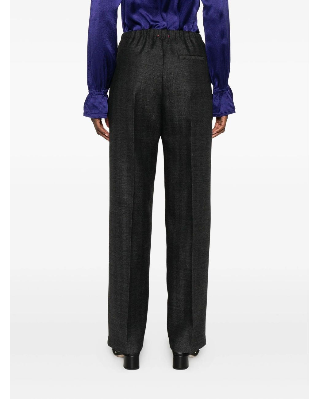 Forte_forte Black Virgin Wool Trousers