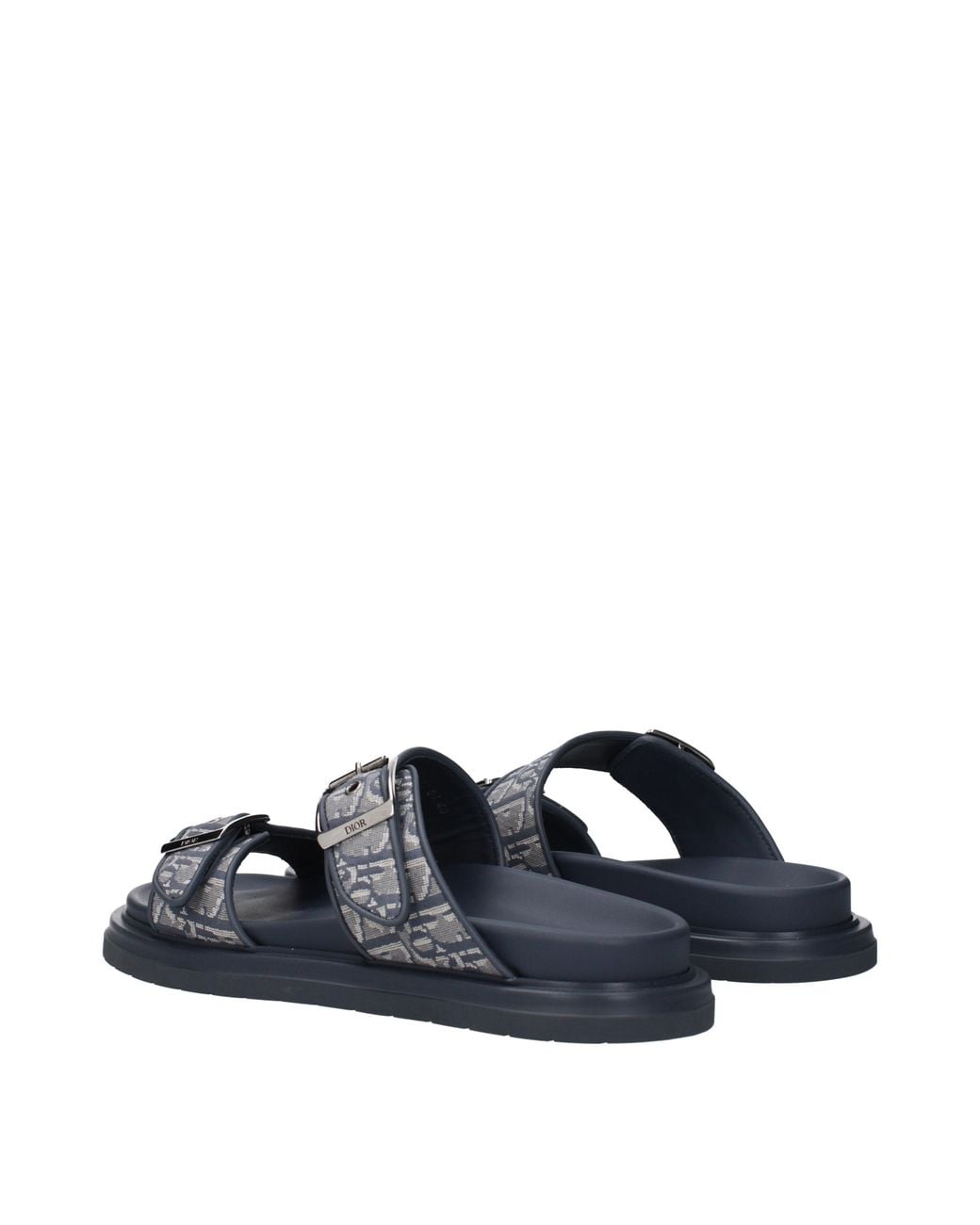 Dior Blue Slippers And Clogs Aqua Fabric/ Aviation
