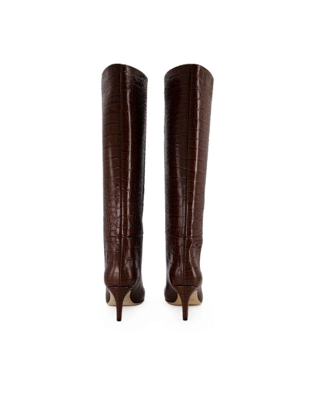 Paris Texas Stiletto 60 Boots Leather Chocolat in het Brown