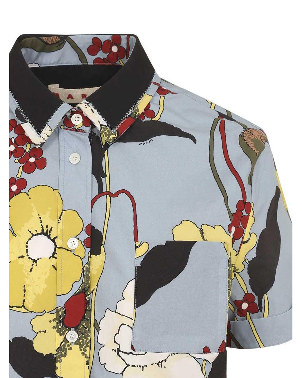 Marni Bloemenshirt in het Blue