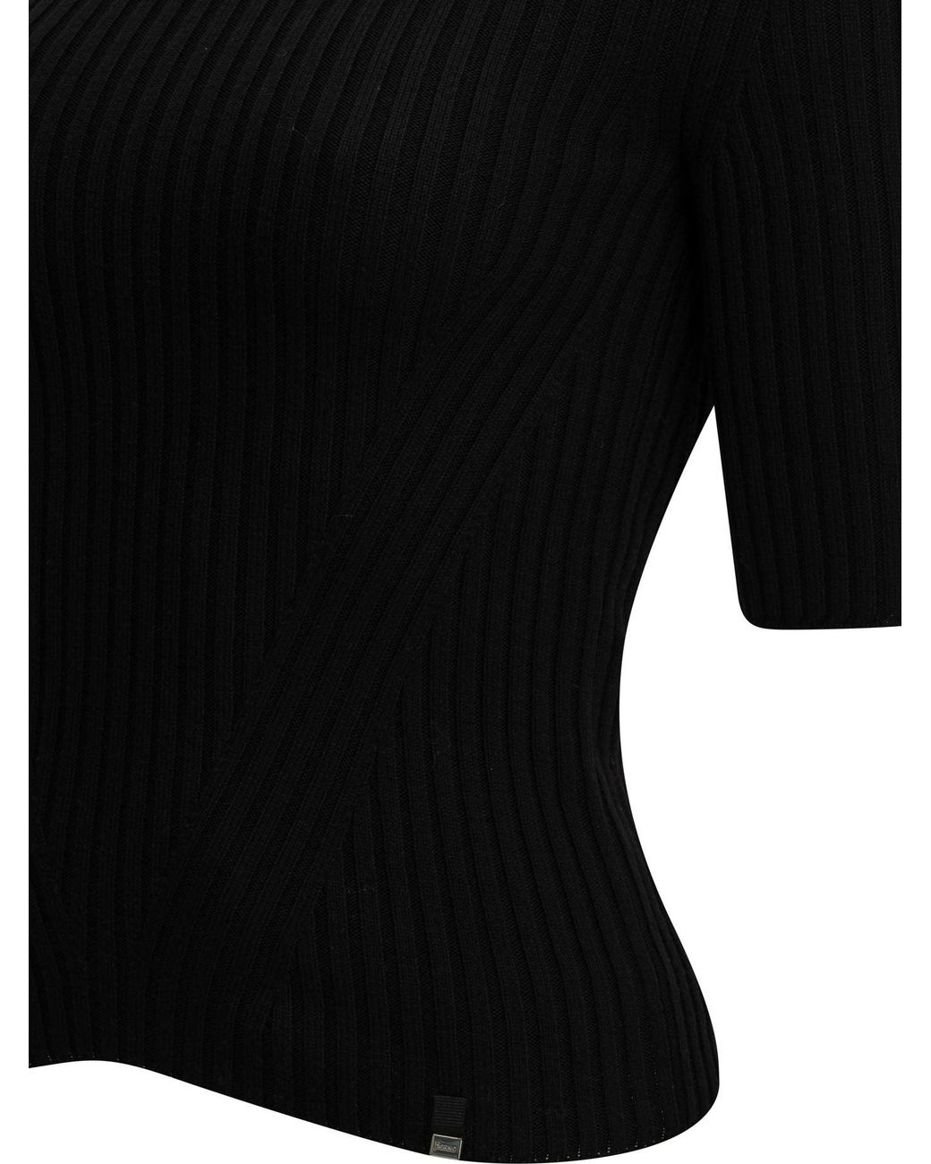 Herno Black Wool Turtleneck Sweater