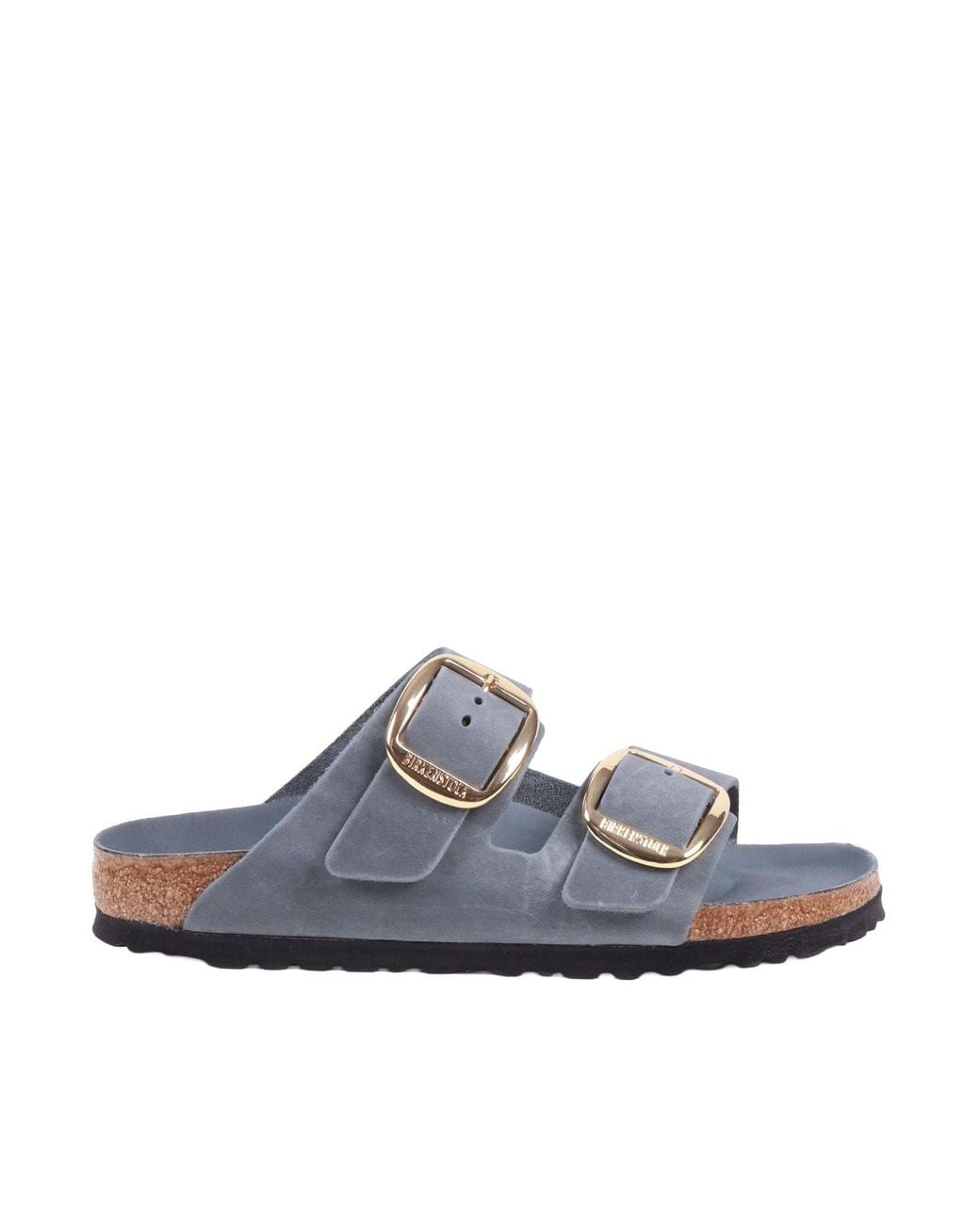 Birkenstock White Arizona Big Buckle Hex Basalt, Oiled Leather, S