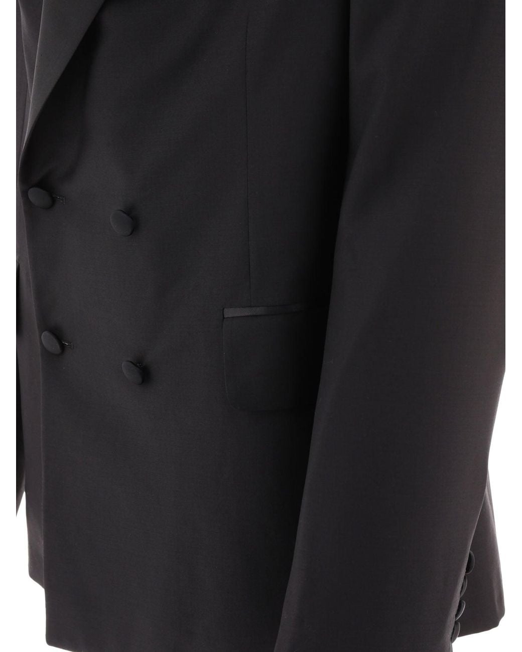 De doble pecho Blazer Bode de hombre de color Black