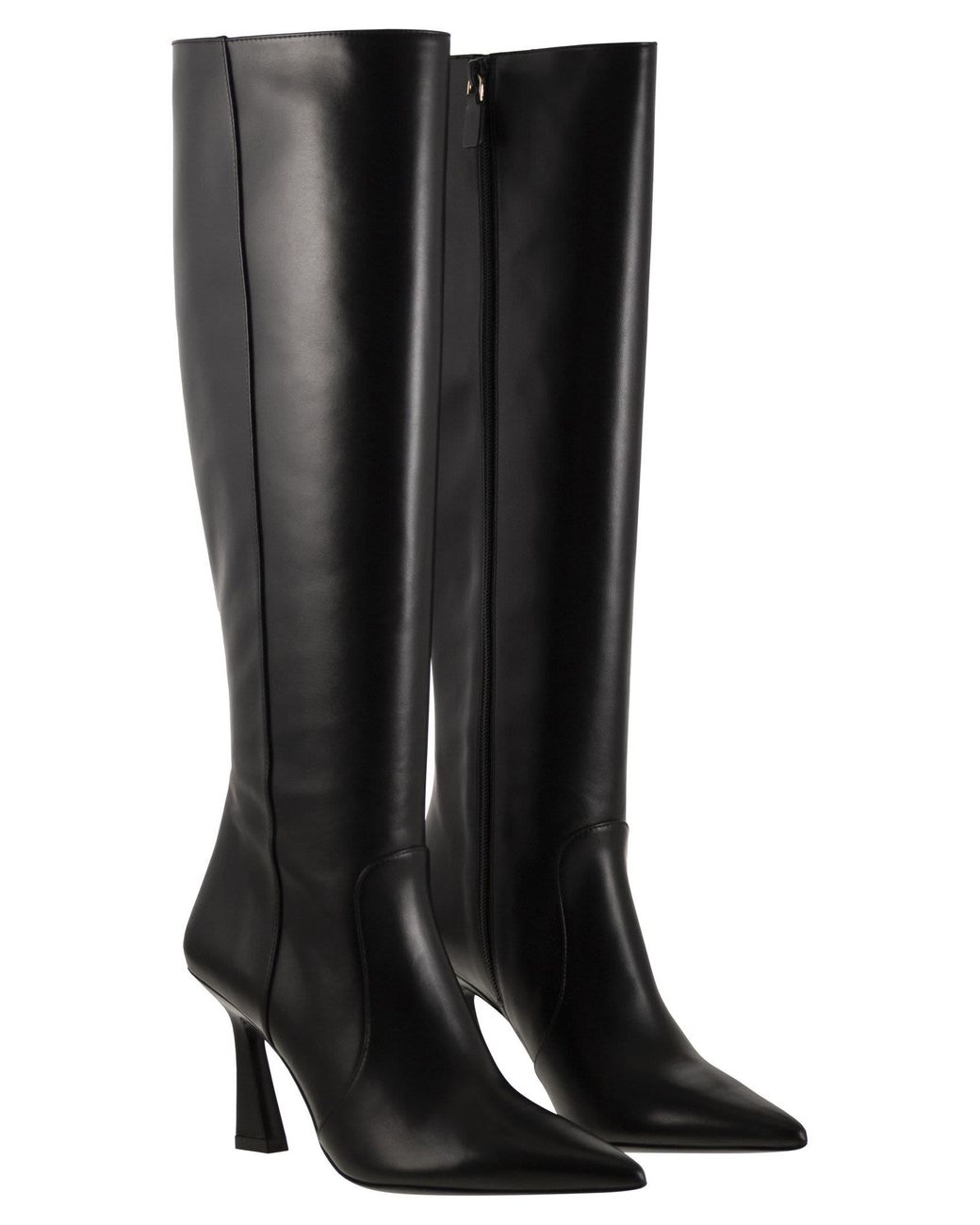 Stuart Weitzman Vinnie Lederen Laarzen in het Black
