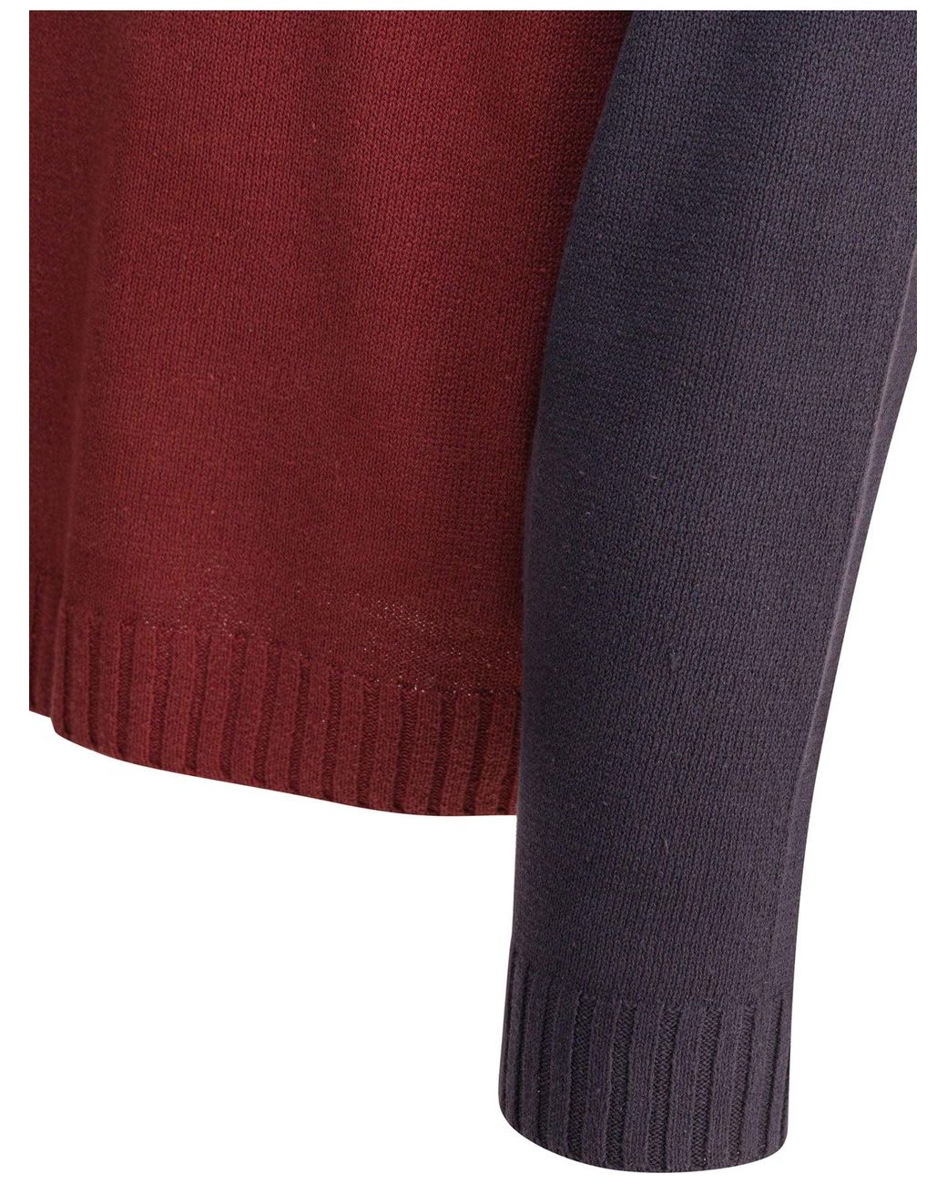Stussy Colorblocked Raglan Crew in Red for Men | Lyst