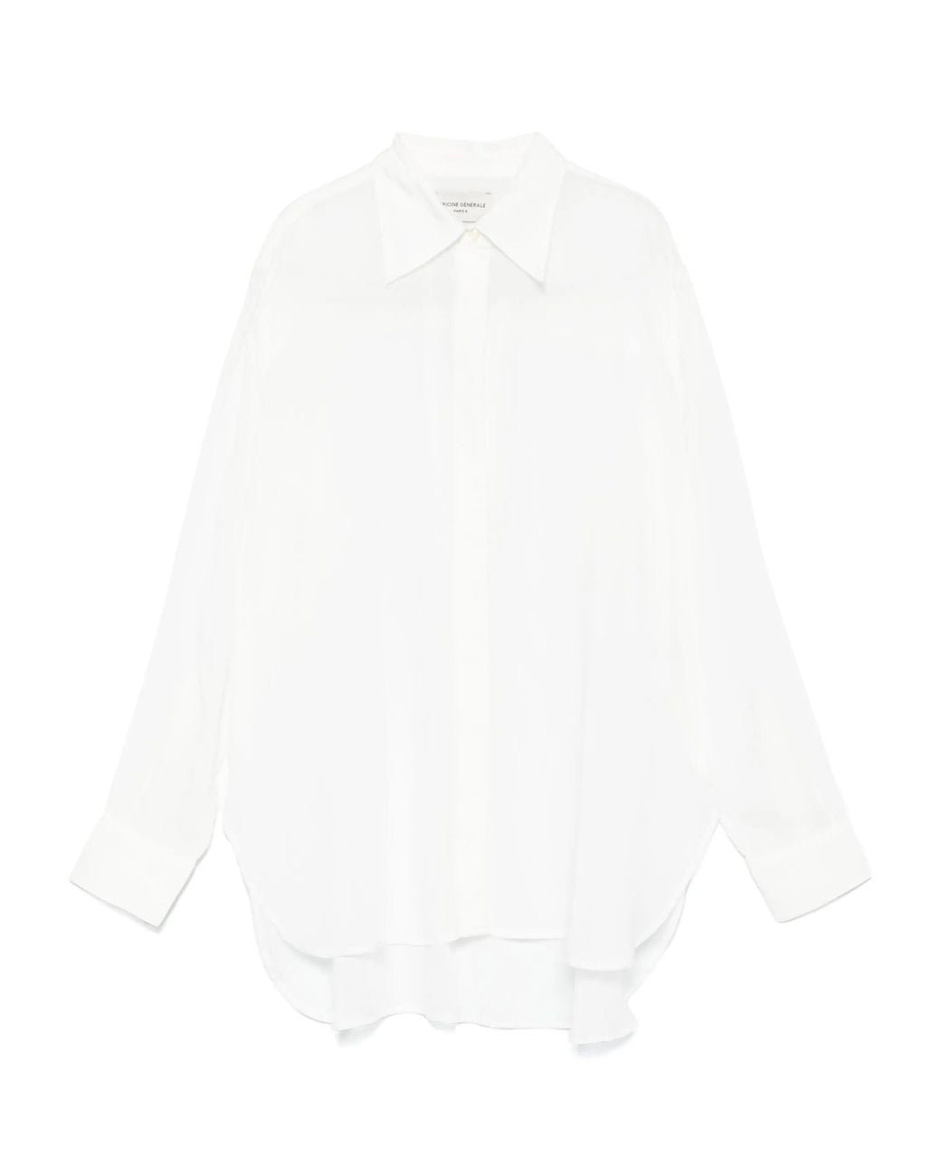 Officine Generale White Augustine Itl Lyocell Voile Clothing