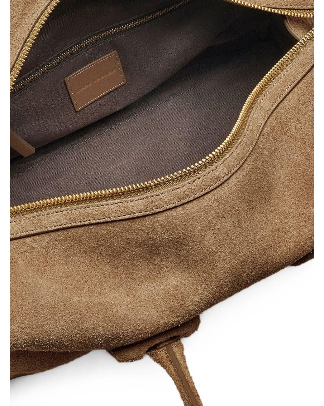 Marc Jacobs Natural The Carryall Suede Leather Tote