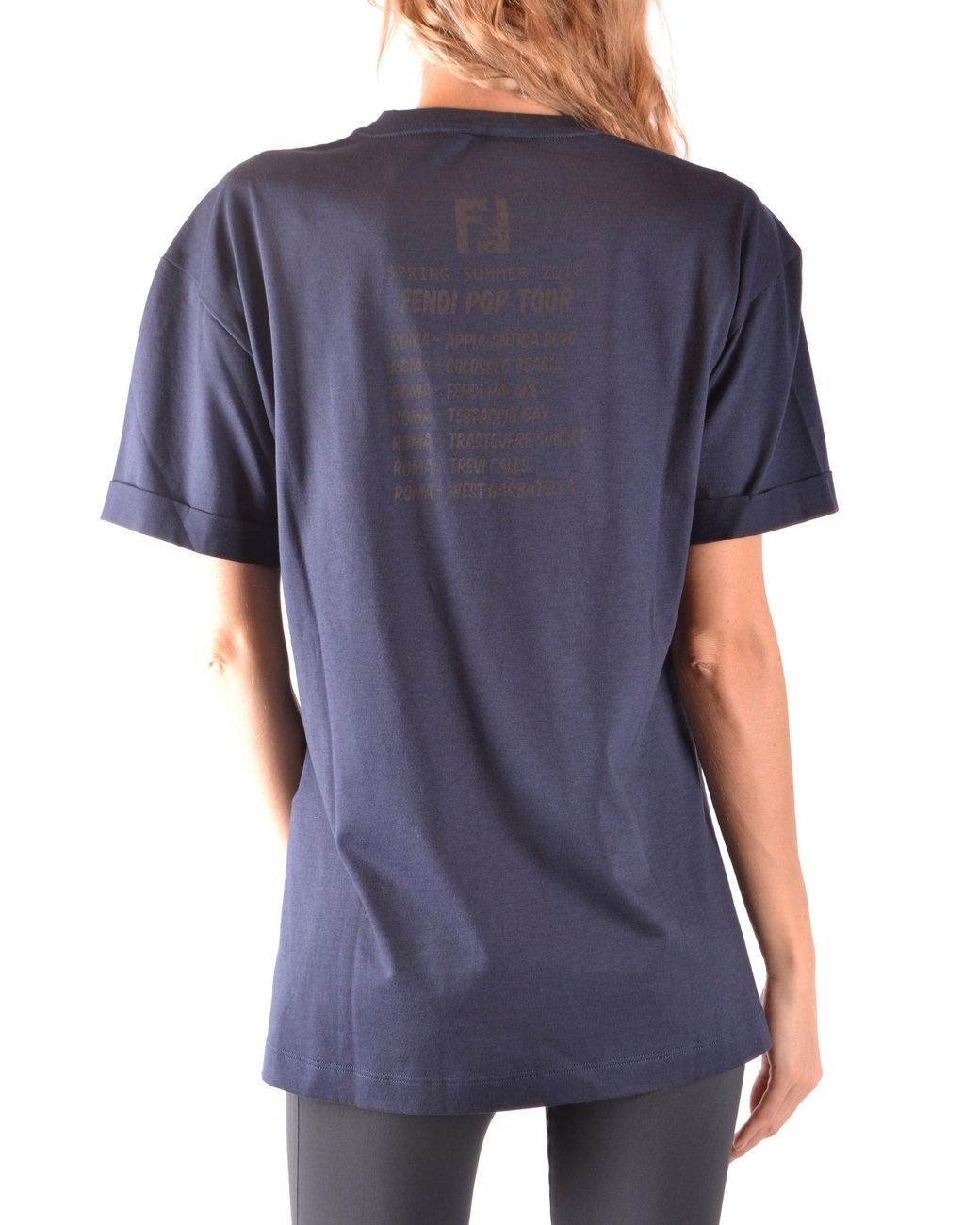 Fendi Gray Tshirt Short Sleeves