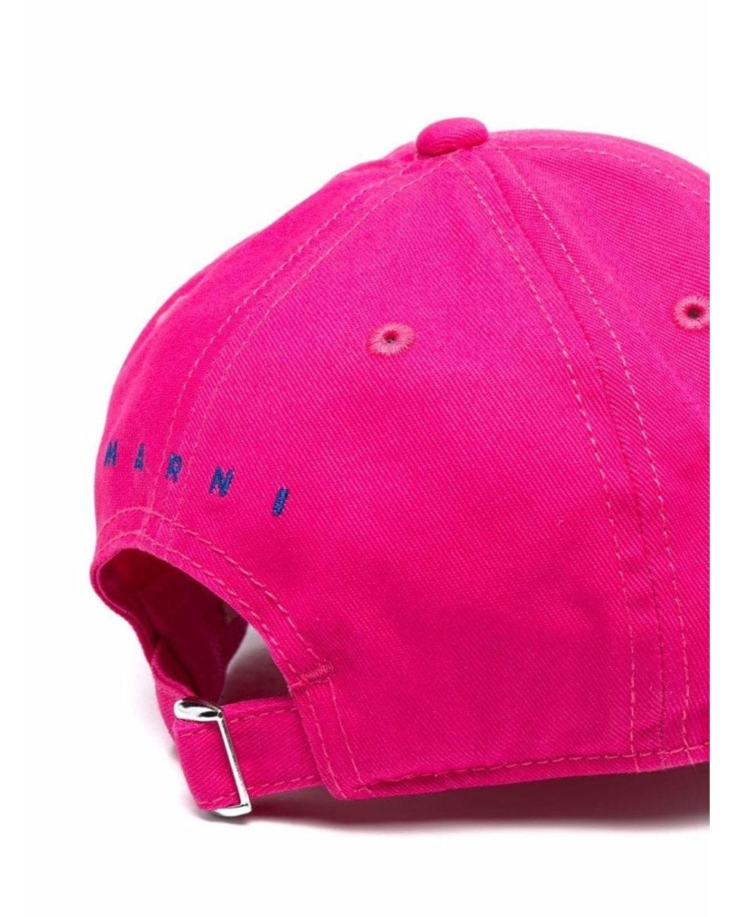Marni Pink Hat With Logo