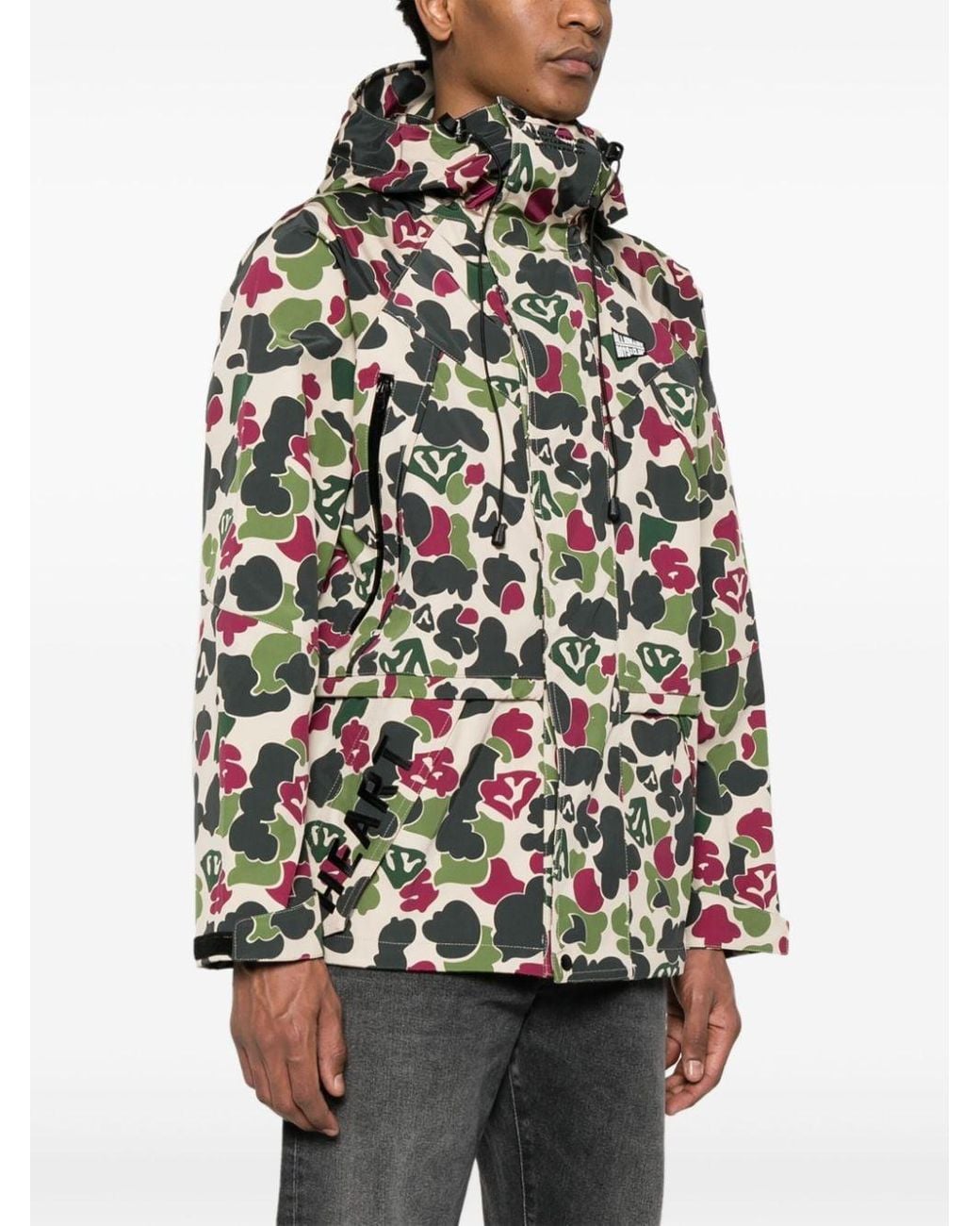 Billionaire Green Camou Print Jacket for men