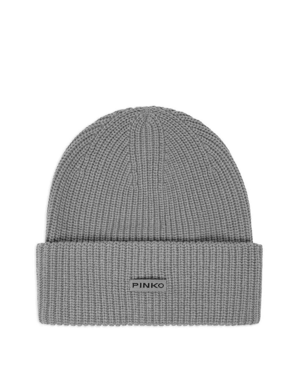 Bosnia Beanie Demi Côte Anglaise Pinko en coloris Gray
