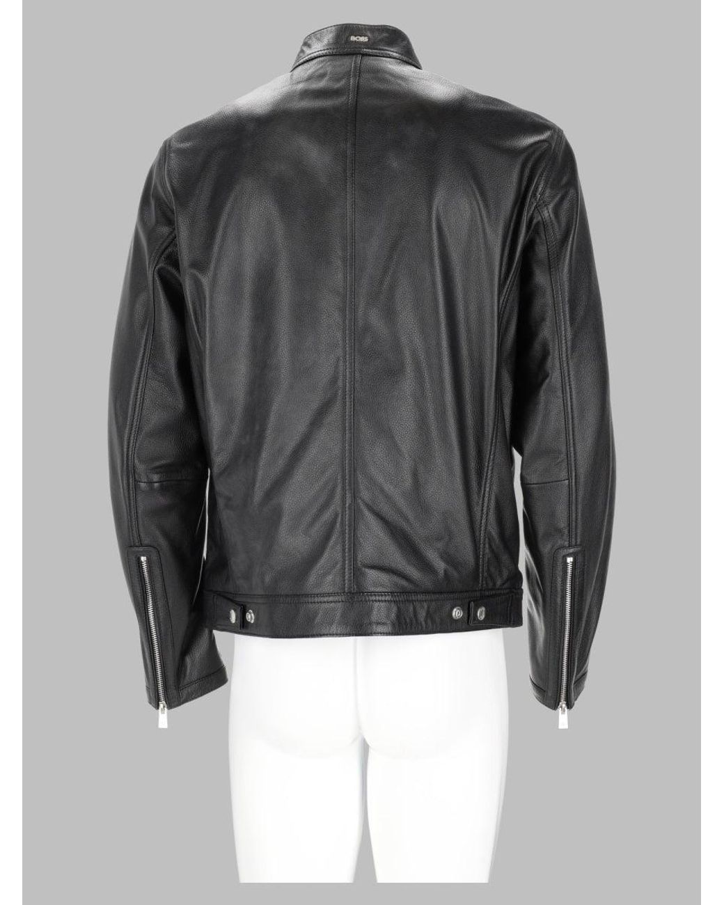 Boss Black 100% Lamb Leather Sports Jacket for men