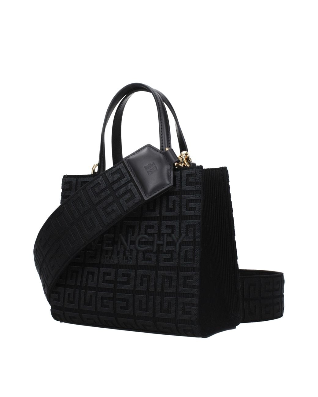 Givenchy Black Borse A Mano G-Tote Donna Tessuto Nero