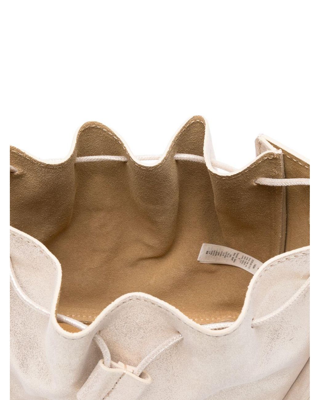 Forte_forte Natural Beuteltasche aus Leder