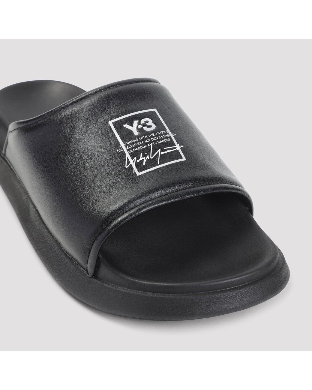 Y-3 Rubber Sandals in Black für Herren