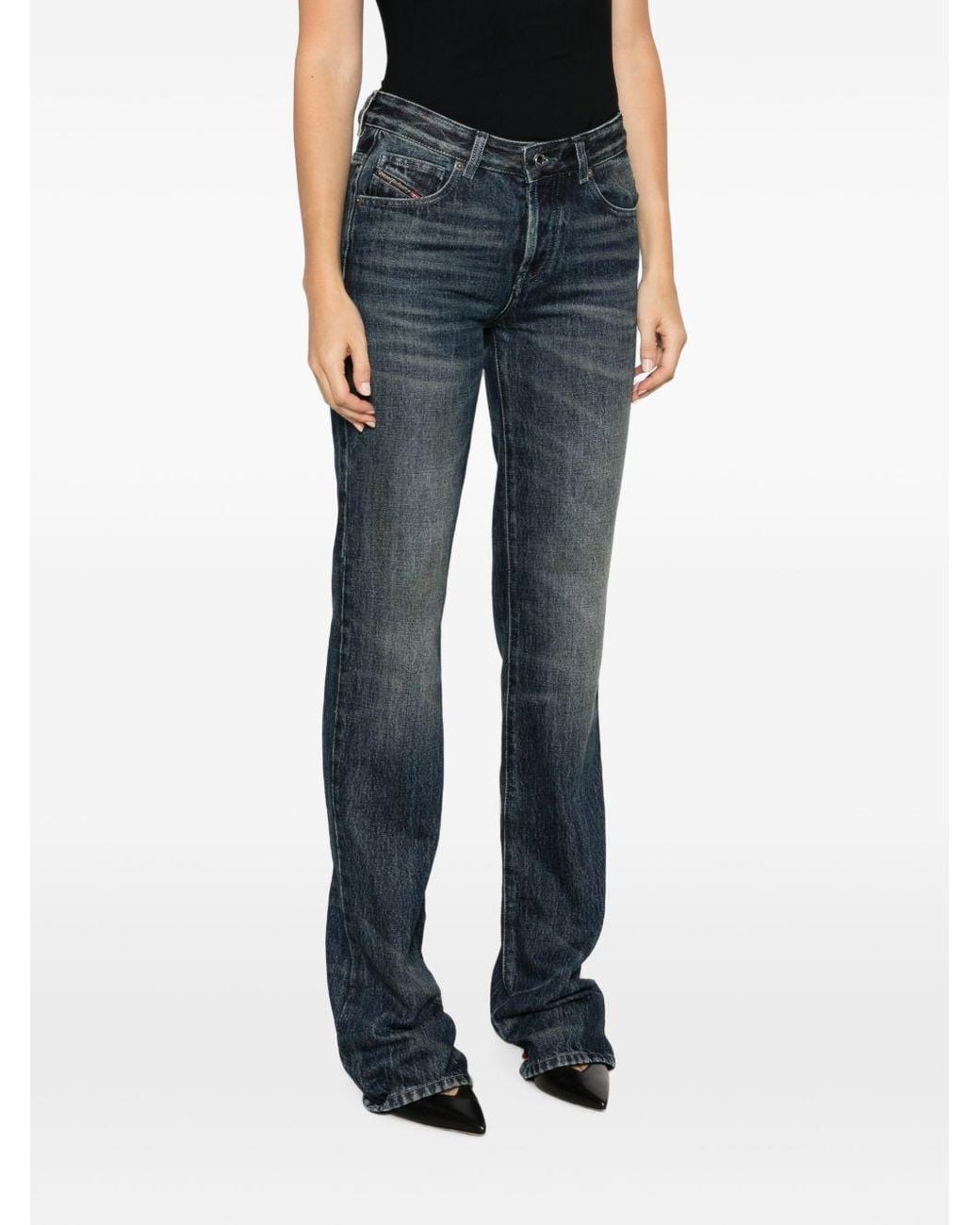 Vaqueros De Denim De Algodón DIESEL de color Blue